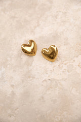 18k Gold Plated Lover Earrings Gold