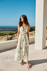 Maxikleid „Open Doors“ Grün