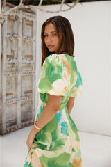 Jungle Adventure Maxi Dress Green
