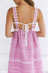 Summer Soirée Midi Dress Pink