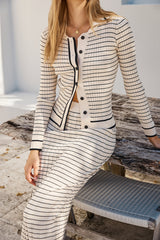 Manhattan Moment Knit Top Beige