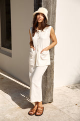Coffee Cart Knit Set Cream