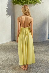 Nicht so kleine Miss Maxi Kleid Gelb