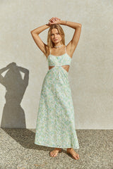 Zahara Maxikleid Grün