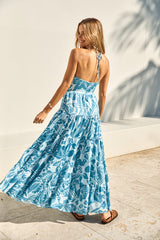 FORTUNATE ONE Aquamarine Maxikleid Blau