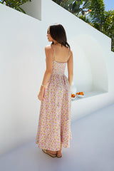 Petal Play Midikleid Rosa