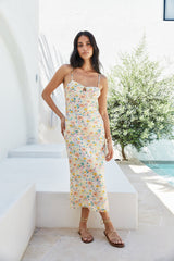 Sunset Promises Midikleid Orange