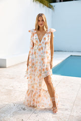 Maxikleid "Schönheit des Frühlings" Weiß