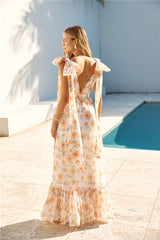 Maxikleid "Schönheit des Frühlings" Weiß