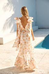 Maxikleid "Schönheit des Frühlings" Weiß