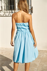 Midi-Kleid mit Bubikragen und Prinzessinnenschnitt