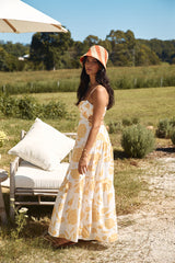 Maxikleid Sunset Trails Gelb