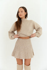 Seasonal Style Knit Sweater Camel