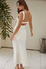 Alba Maxikleid Creme