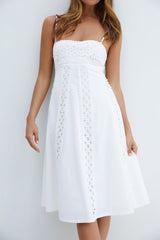 Celestial  Midi Dress White