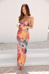 Gefundenes Oasis Mesh Maxikleid Orange