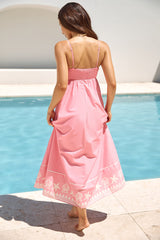 Moving Islands Maxikleid Rosa