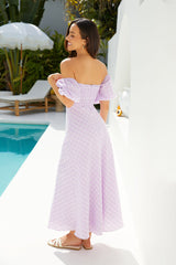 Dainty Cloud Maxi Dress Purple