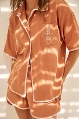 Brennende Herzen Set Orange