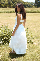 Porcelain Princess Maxi Dress White
