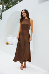 Maxikleid Amber Glow Braun