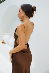 Maxikleid Amber Glow Braun