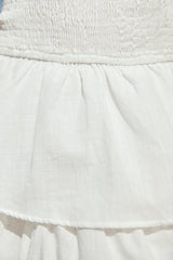 Glass Slipper Strapless Maxi Dress White