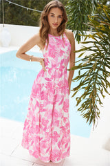 Maybe Another Life Maxikleid Pink