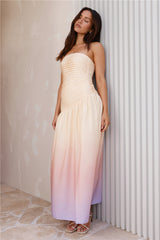 Trägerloses Maxikleid „Ready For It“ Gelb