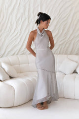 Tidal Wave Maxi Dress Brown