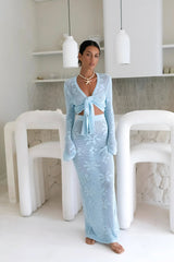 Terra Maxi Skirt Baby Blue