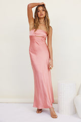 Open Hearts Maxi Dress Pink
