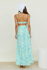 Sweet Morning Dew Crop Top Blau
