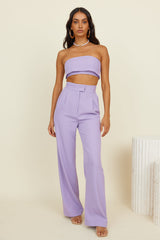 Solaris Crop Top Lilac