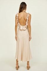 Maxikleid „Inselträume“ Beige
