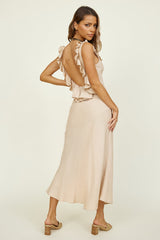 Maxikleid „Inselträume“ Beige