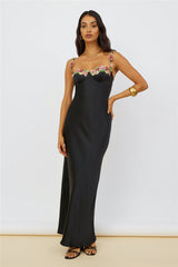 Magnetic Forces Maxikleid Schwarz