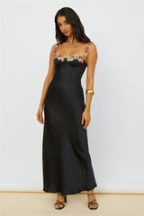 Magnetic Forces Maxikleid Schwarz
