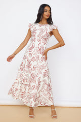 Maxikleid „Stern des Schicksals“ Weiß