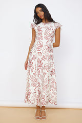 Maxikleid „Stern des Schicksals“ Weiß