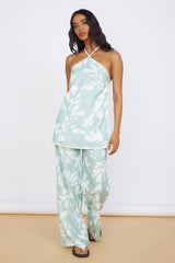 SEVEN WONDERS Ilah Halter Top Sage