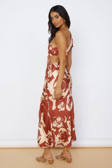Fulfilled Dreams Maxi Dress Brown