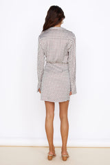 Mediterranean Glow Mini Dress Brown