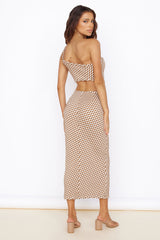 Roll The Dice Maxikleid Braun
