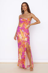 Tropisches Sunrise Maxikleid Mehrfarbig