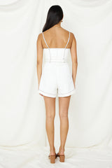 Take a Glimpse Romper White