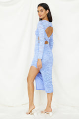 Sudden Moments Midikleid Blau