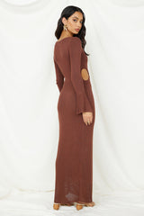 Maxikleid "The One That Got Away", Braun