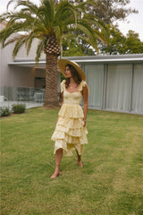 Dalia Maxikleid Gelb