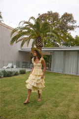 Dalia Maxikleid Gelb
